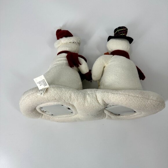 Hallmark Mr and Mrs Snowman Jingle Pals Plush Singing Holiday Display Figures 20 - Picture 8 of 13